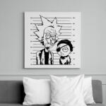 printfashion Rick és morty - Vászonkép - Fehér (12414819)