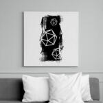 printfashion Trash polka D20 (fekete) - Vászonkép - Fehér (7277510)