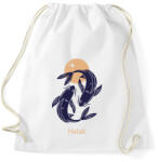 printfashion Halak minta - Sportzsák, Tornazsák - Fehér (6270572)