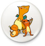 printfashion Pokemon Go - Kitűző, hűtőmágnes - Fehér (3081337)