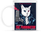printfashion Terminátor cica - Bögre - Fehér (11839015)