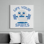 printfashion Küzdő szellem - Vászonkép - Fehér (6634556)