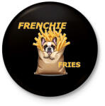 printfashion FRENCHIE FRIES - Kitűző, hűtőmágnes - Fekete (15330366)