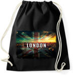 printfashion LONDON LÁTKÉP - Sportzsák, Tornazsák - Fekete (1670824)