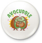 printfashion Avokádó ölelés - Kitűző, hűtőmágnes - Fehér (11738947)