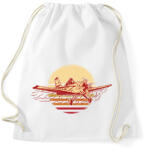 printfashion Retro repülő - Sportzsák, Tornazsák - Fehér (13388129)