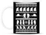 printfashion Dragon Ball karácsonyi minta - Bögre - Fekete (1106618)