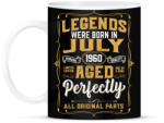 printfashion A tökéletes legendák júliusban születtek - Bögre - Fekete (6089468)
