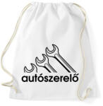 printfashion Autószerelő márka - Sportzsák, Tornazsák - Fehér (7457571)