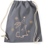 printfashion Karácsonyi nyuszi rajz - Sportzsák, Tornazsák - Grafitszürke (5684686)