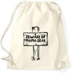 printfashion Beware of mama bear - Sportzsák, Tornazsák - Natúr (4810426)