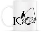 printfashion I LOVE FISHING - Bögre - Fehér (2458398)