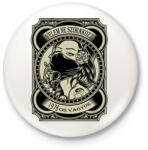 printfashion 1976 Velem ne szórakozz - Kitűző, hűtőmágnes - Fehér (5920707)