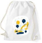 printfashion Buldózer - Sportzsák, Tornazsák - Fehér (6379134)