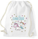 printfashion Cute Unicorn - Sportzsák, Tornazsák - Fehér (1249124)