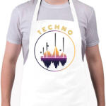 printfashion Techno - Hang - Kötény - Fehér (6579365)