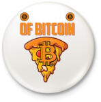 printfashion BITCOIN 4 EVER 62 - Kitűző, hűtőmágnes - Fehér (6122300)