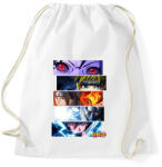 printfashion NARUTO montage - Sportzsák, Tornazsák - Fehér (4838305)