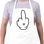 printfashion Fuck off - Kötény - Fehér (4907914)