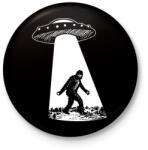printfashion UFO-s Nagyláb - Kitűző, hűtőmágnes - Fekete (8751170)
