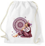 printfashion Fiatal lány népies ruhában - Sportzsák, Tornazsák - Fehér (15912187)