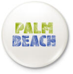 printfashion PALM BEACH - Kitűző, hűtőmágnes - Fehér (3075119)