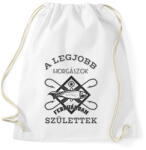 printfashion Horgász február - Sportzsák, Tornazsák - Fehér (5732777)