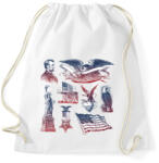 printfashion Egyesült Államok kopasz sas szimbóluma - Sportzsák, Tornazsák - Fehér (4651072)
