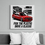 printfashion F! CK THE PLASTIK BMW E30 M3 - Vászonkép - Fehér (15300843)