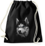 printfashion Szibériai husky - Sportzsák, Tornazsák - Fekete (4808131)