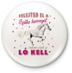 printfashion Nekem csak a ló kell - Kitűző, hűtőmágnes - Fehér (12703869)