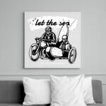 printfashion Irány a tenger! - Vászonkép - Fehér (6621960)