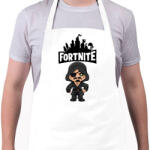 printfashion Fortnite Blackheart skin - Kötény - Fehér (4909369)