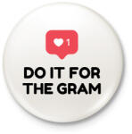 printfashion Do it for! - Kitűző, hűtőmágnes - Fehér (3083263)