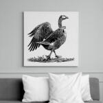 printfashion Liba rajz - Vászonkép - Fehér (16692916)