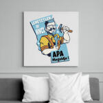 printfashion Apa megoldja - szuper apu - Vászonkép - Fehér (6636104)