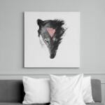 printfashion The missing part - Vászonkép - Fehér (6621264)