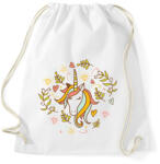 printfashion Unikornis - Sportzsák, Tornazsák - Fehér (4061883)