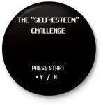 printfashion The "Self-Esteem" Game - Kitűző, hűtőmágnes - Fekete (3102164)
