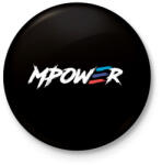 printfashion BMW M POWER - Kitűző, hűtőmágnes - Fekete (3095821)