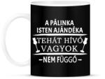 printfashion A pálinka isten ajándéka! - Bögre - Fekete (4843394)