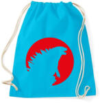 printfashion Godzilla Sziluett - Sportzsák, Tornazsák - Surf blue (2302147)