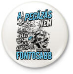 printfashion A pecázás nem élet vagy halál kérdése - Kitűző, hűtőmágnes - Fehér (13613756)