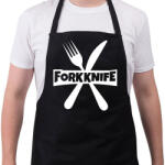 printfashion Forkknife - Kötény - Fekete (4926812)