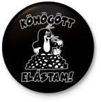 printfashion Köhögött elástam - Kisvakond - Kitűző, hűtőmágnes - Fekete (3102569)