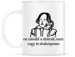 printfashion ne csináld a drámát, nem vagy te shakespeare - Bögre - Fehér (16463199)