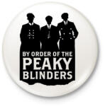printfashion By Order of the Peaky Blinders - Fekete - Kitűző, hűtőmágnes - Fehér (3088325)