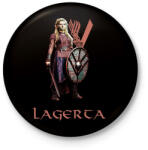printfashion vikings-lagerta - Kitűző, hűtőmágnes - Fekete (3097548)