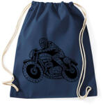 printfashion Cafe racer - Sportzsák, Tornazsák - Sötétkék (160357)