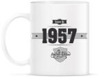 printfashion born-in-1957-(dark&lightgrey) - Bögre - Fehér (790256)